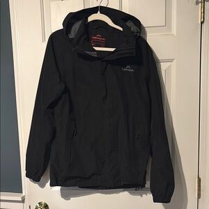 Kathmandu Black Hooded Jacket (waterproof, windproof, breathable) Medium